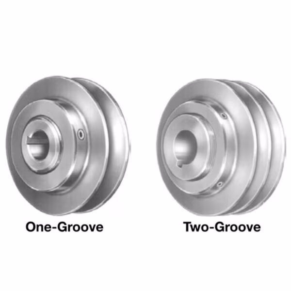 2 Groove Light Duty Sheave 4-3/4 in OD, Gates, Mfr#: 2VP50 1.1/8